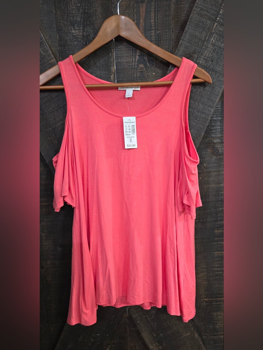 Westport Coral Cold-Shoulder Tank Top NWT Size Small